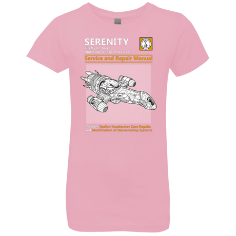 T-Shirts Light Pink / YXS Serenity Service And Repair Manual Girls Premium T-Shirt