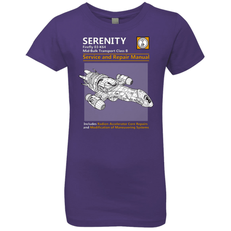 T-Shirts Purple Rush / YXS Serenity Service And Repair Manual Girls Premium T-Shirt