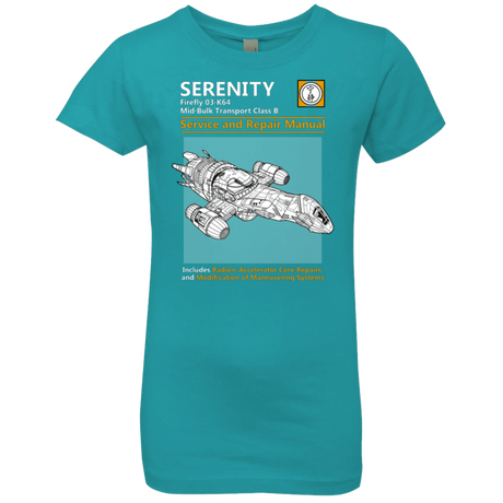 T-Shirts Tahiti Blue / YXS Serenity Service And Repair Manual Girls Premium T-Shirt