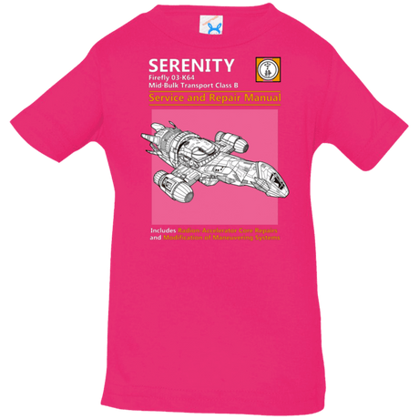 T-Shirts Hot Pink / 6 Months Serenity Service And Repair Manual Infant Premium T-Shirt