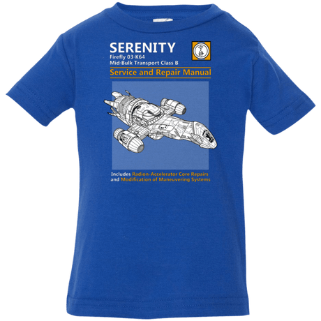 T-Shirts Royal / 6 Months Serenity Service And Repair Manual Infant Premium T-Shirt