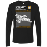 T-Shirts Black / Small Serenity Service And Repair Manual Men's Premium Long Sleeve