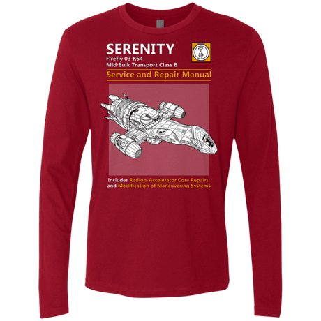 T-Shirts Cardinal / Small Serenity Service And Repair Manual Men's Premium Long Sleeve