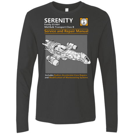 T-Shirts Heavy Metal / Small Serenity Service And Repair Manual Men's Premium Long Sleeve