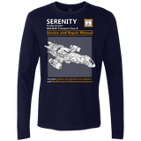 T-Shirts Midnight Navy / Small Serenity Service And Repair Manual Men's Premium Long Sleeve