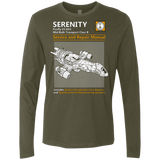 T-Shirts Military Green / Small Serenity Service And Repair Manual Men's Premium Long Sleeve