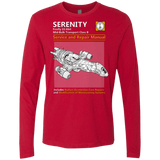 T-Shirts Red / Small Serenity Service And Repair Manual Men's Premium Long Sleeve