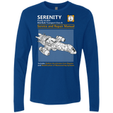 T-Shirts Royal / Small Serenity Service And Repair Manual Men's Premium Long Sleeve