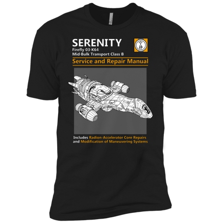 T-Shirts Black / X-Small Serenity Service And Repair Manual Men's Premium T-Shirt
