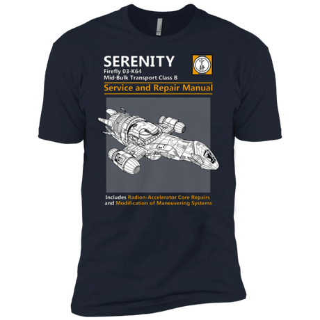 T-Shirts Midnight Navy / X-Small Serenity Service And Repair Manual Men's Premium T-Shirt