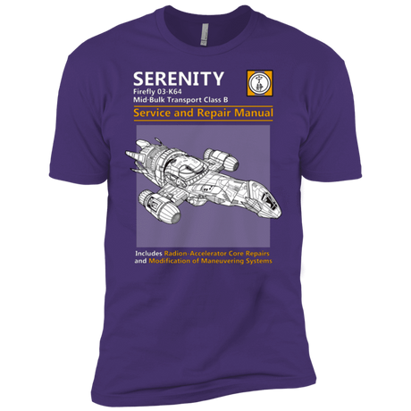 T-Shirts Purple / X-Small Serenity Service And Repair Manual Men's Premium T-Shirt
