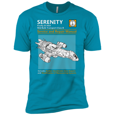 T-Shirts Turquoise / X-Small Serenity Service And Repair Manual Men's Premium T-Shirt