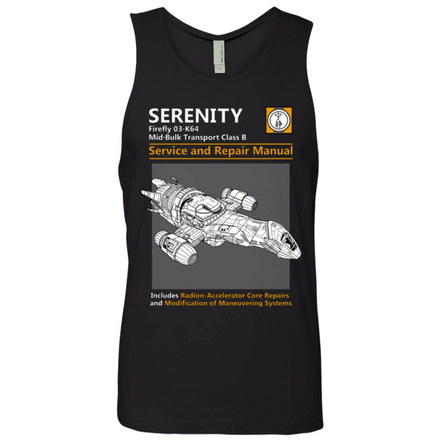 T-Shirts Black / Small Serenity Service And Repair Manual Men's Premium Tank Top