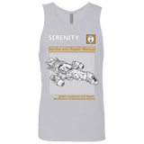 T-Shirts Heather Grey / Small Serenity Service And Repair Manual Men's Premium Tank Top