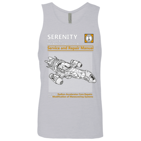 T-Shirts Heather Grey / Small Serenity Service And Repair Manual Men's Premium Tank Top