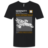 T-Shirts Black / X-Small Serenity Service And Repair Manual Men's Premium V-Neck