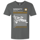 T-Shirts Heavy Metal / X-Small Serenity Service And Repair Manual Men's Premium V-Neck