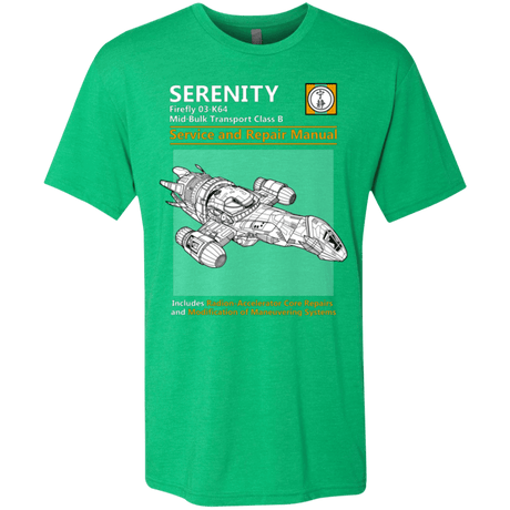 T-Shirts Envy / Small Serenity Service And Repair Manual Men's Triblend T-Shirt