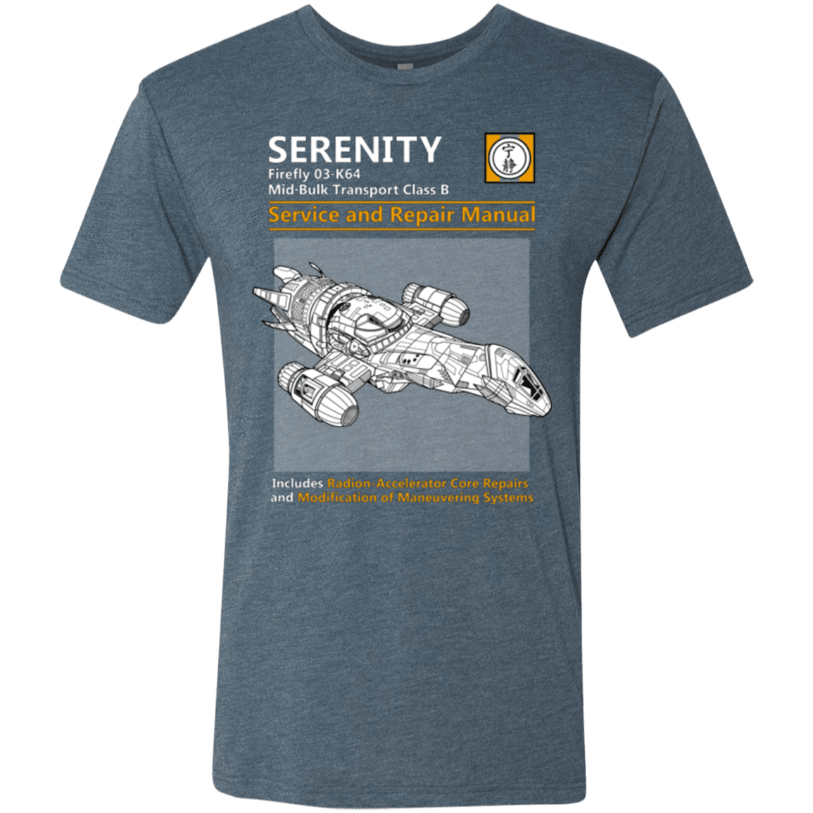 T-Shirts Indigo / Small Serenity Service And Repair Manual Men's Triblend T-Shirt