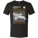 T-Shirts Vintage Black / Small Serenity Service And Repair Manual Men's Triblend T-Shirt