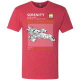 T-Shirts Vintage Red / Small Serenity Service And Repair Manual Men's Triblend T-Shirt