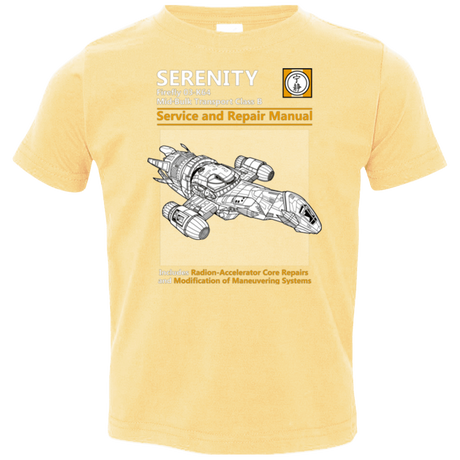 T-Shirts Butter / 2T Serenity Service And Repair Manual Toddler Premium T-Shirt