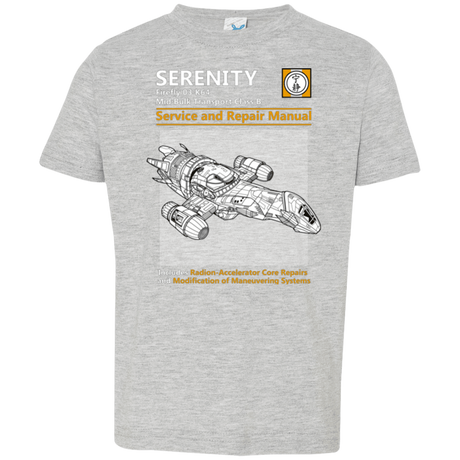 T-Shirts Heather / 2T Serenity Service And Repair Manual Toddler Premium T-Shirt