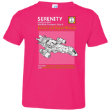 T-Shirts Hot Pink / 2T Serenity Service And Repair Manual Toddler Premium T-Shirt