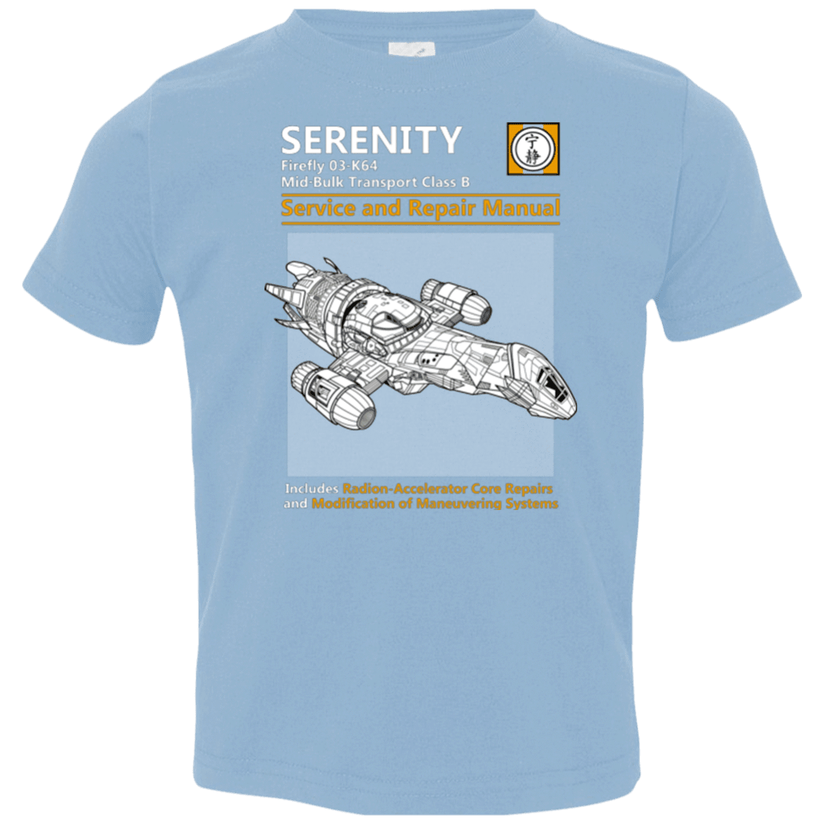 T-Shirts Light Blue / 2T Serenity Service And Repair Manual Toddler Premium T-Shirt