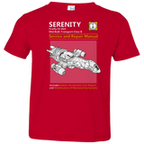 T-Shirts Red / 2T Serenity Service And Repair Manual Toddler Premium T-Shirt
