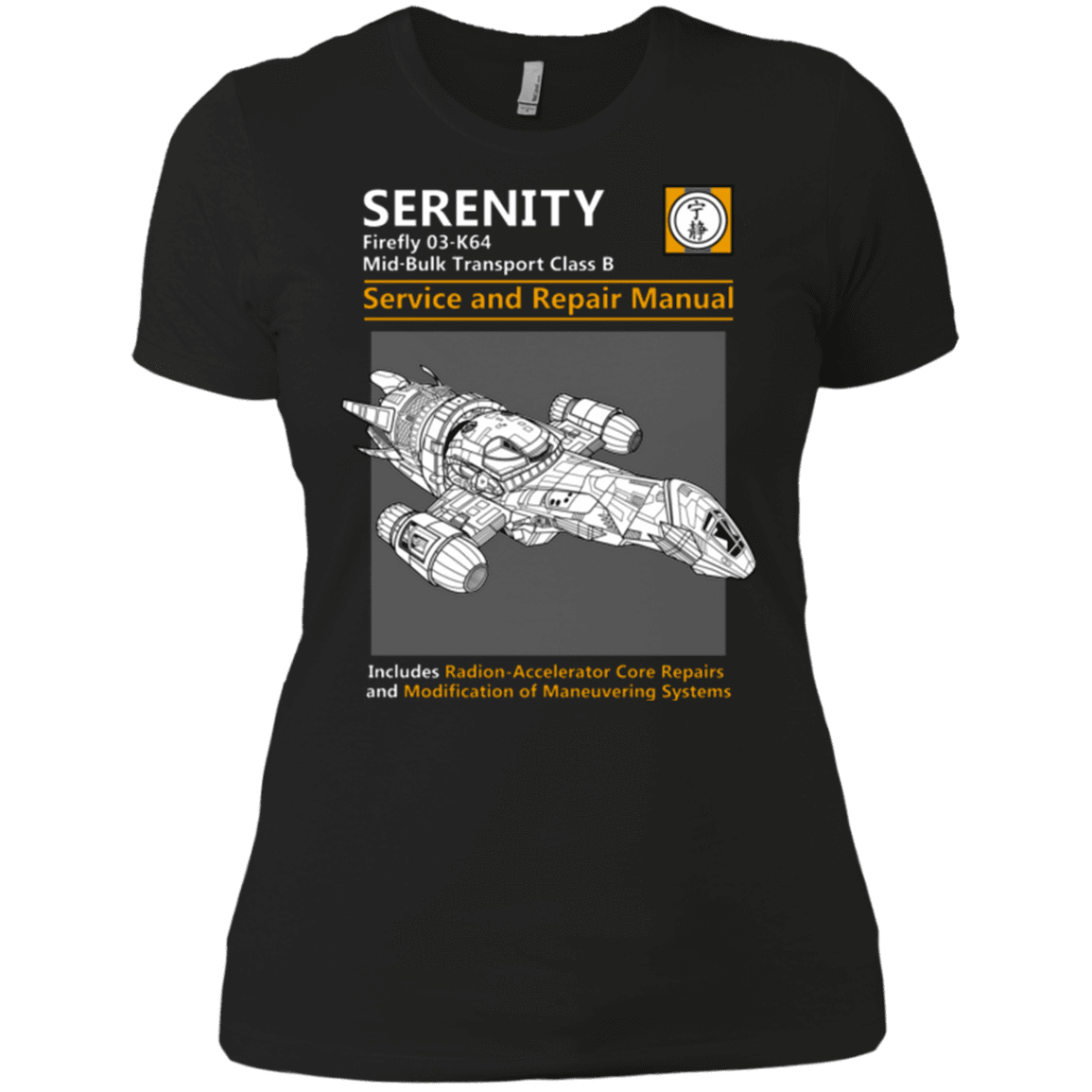 T-Shirts Black / X-Small Serenity Service And Repair Manual Women's Premium T-Shirt