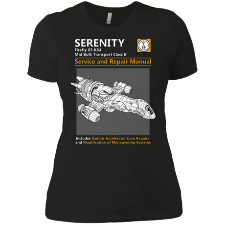 T-Shirts Black / X-Small Serenity Service And Repair Manual Women's Premium T-Shirt