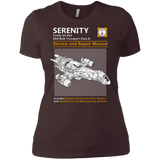 T-Shirts Dark Chocolate / X-Small Serenity Service And Repair Manual Women's Premium T-Shirt