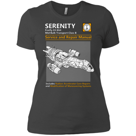 T-Shirts Heavy Metal / X-Small Serenity Service And Repair Manual Women's Premium T-Shirt
