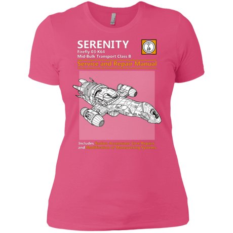 T-Shirts Hot Pink / X-Small Serenity Service And Repair Manual Women's Premium T-Shirt