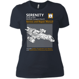 T-Shirts Indigo / X-Small Serenity Service And Repair Manual Women's Premium T-Shirt