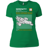 T-Shirts Kelly Green / X-Small Serenity Service And Repair Manual Women's Premium T-Shirt