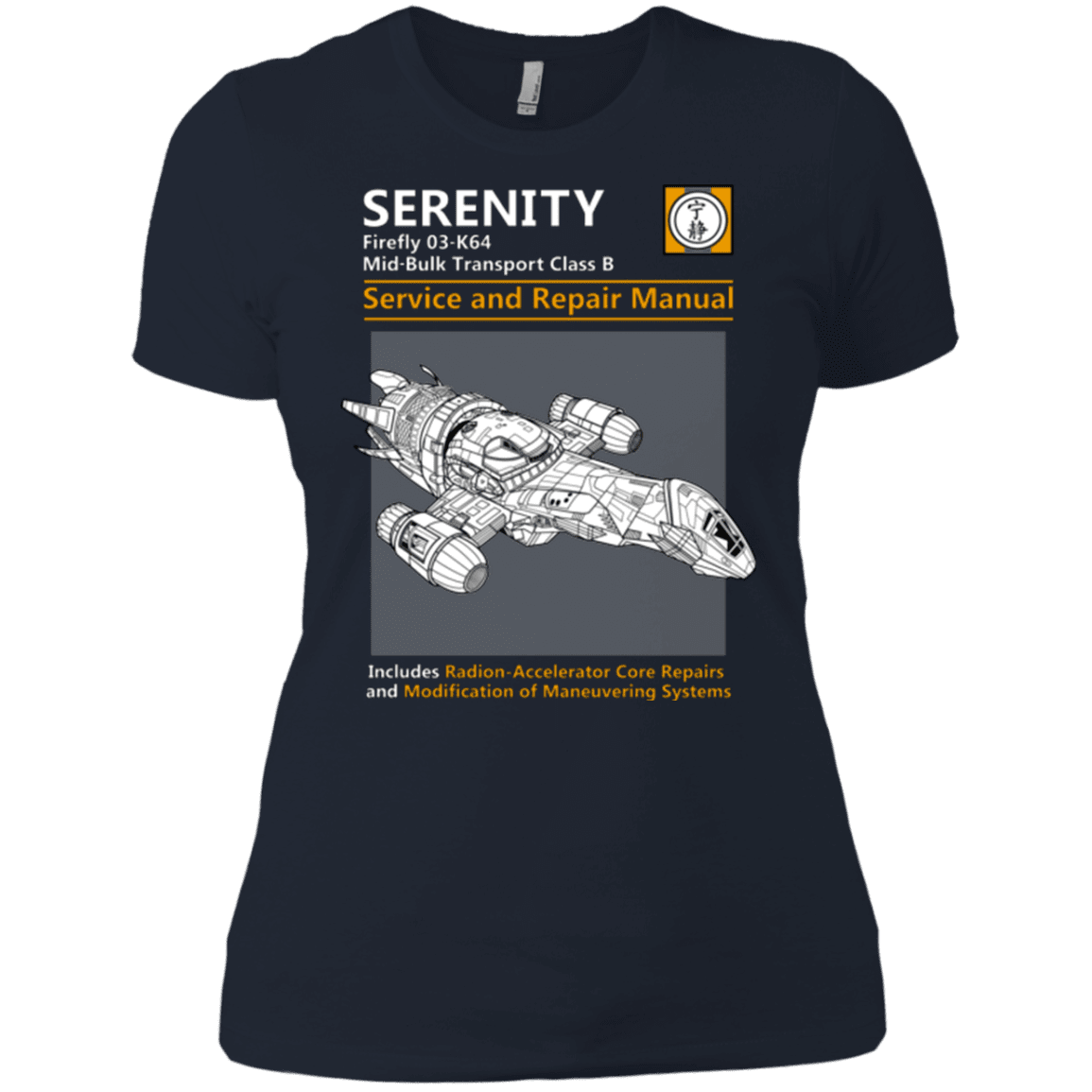 T-Shirts Midnight Navy / X-Small Serenity Service And Repair Manual Women's Premium T-Shirt