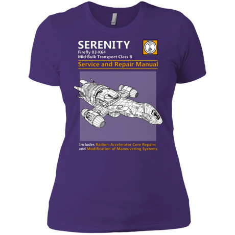 T-Shirts Purple / X-Small Serenity Service And Repair Manual Women's Premium T-Shirt