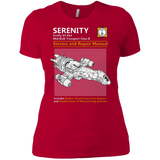 T-Shirts Red / X-Small Serenity Service And Repair Manual Women's Premium T-Shirt