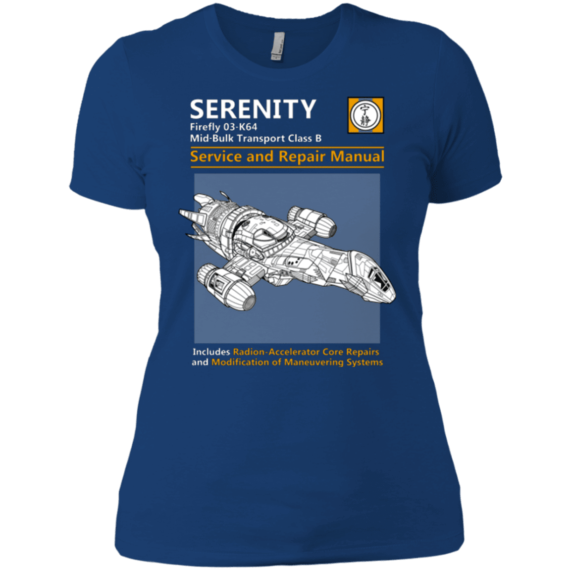 T-Shirts Royal / X-Small Serenity Service And Repair Manual Women's Premium T-Shirt