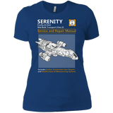 T-Shirts Royal / X-Small Serenity Service And Repair Manual Women's Premium T-Shirt