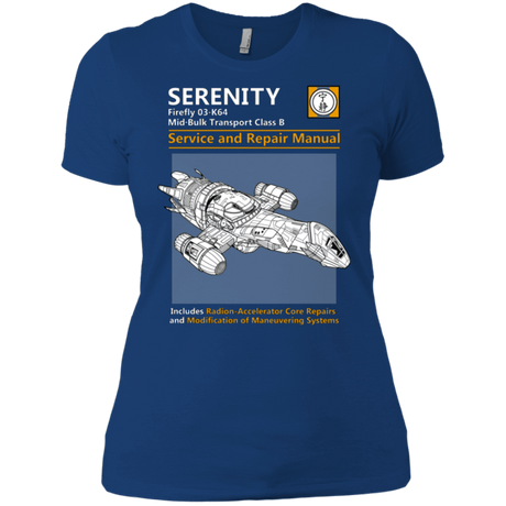 T-Shirts Royal / X-Small Serenity Service And Repair Manual Women's Premium T-Shirt