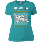 T-Shirts Tahiti Blue / X-Small Serenity Service And Repair Manual Women's Premium T-Shirt