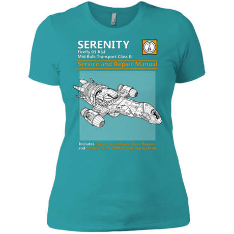 T-Shirts Tahiti Blue / X-Small Serenity Service And Repair Manual Women's Premium T-Shirt