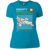 T-Shirts Turquoise / X-Small Serenity Service And Repair Manual Women's Premium T-Shirt