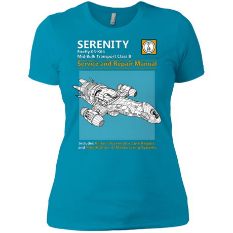 T-Shirts Turquoise / X-Small Serenity Service And Repair Manual Women's Premium T-Shirt