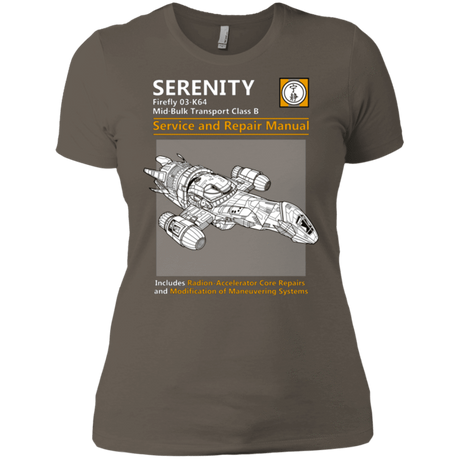 T-Shirts Warm Grey / X-Small Serenity Service And Repair Manual Women's Premium T-Shirt