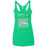 T-Shirts Envy / X-Small Serenity Service And Repair Manual Women's Triblend Racerback Tank