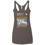 T-Shirts Macchiato / X-Small Serenity Service And Repair Manual Women's Triblend Racerback Tank